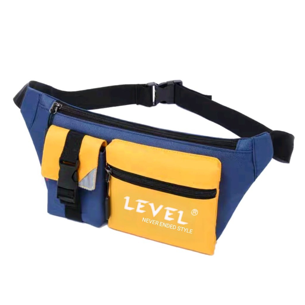 FASHIONSTOREKU TAS LEVEL WAISTBAG STYLE TAS PRIA WAISTBAG DISTRO