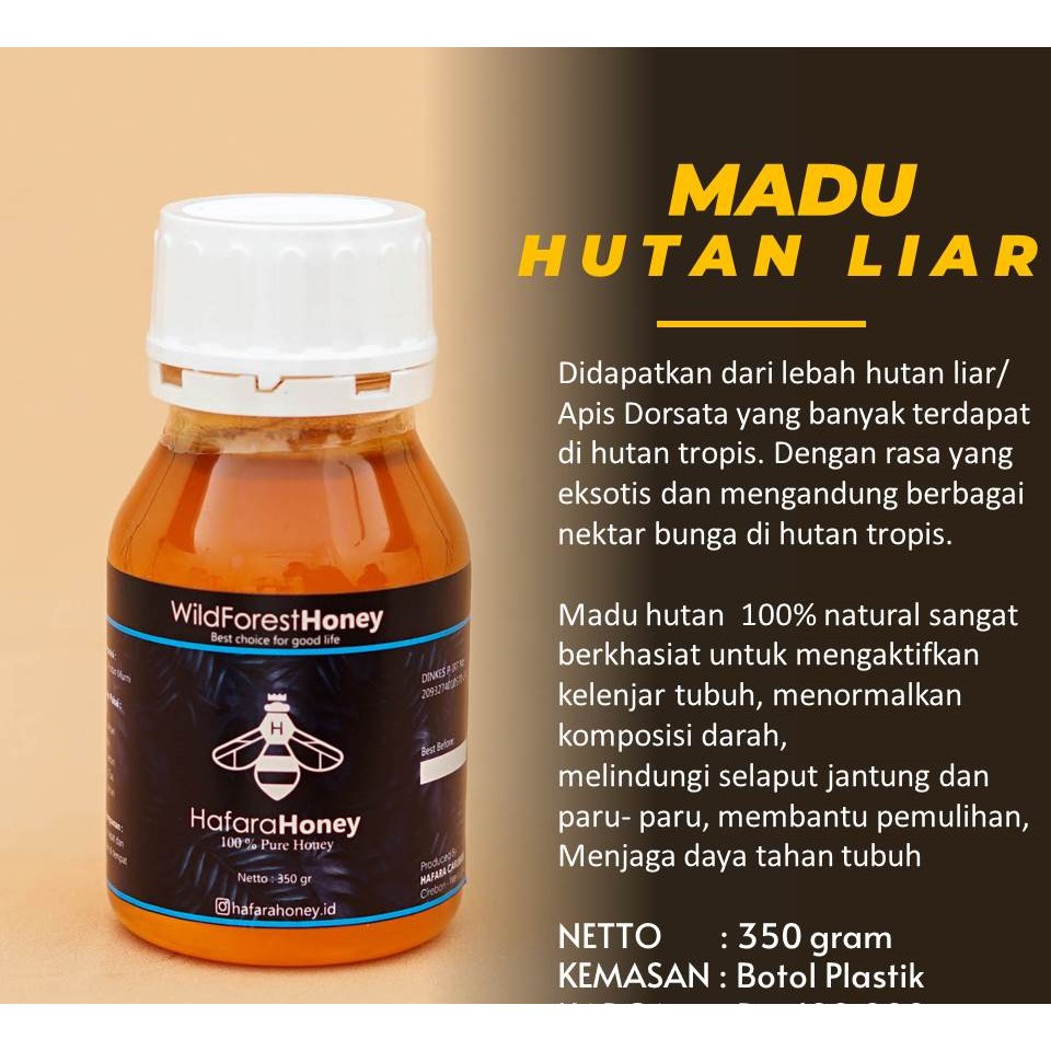 

MADU HUTAN LIAR ASLI MADU HUTAN APIS MADU MURNI ASLI HAFARA HONEY