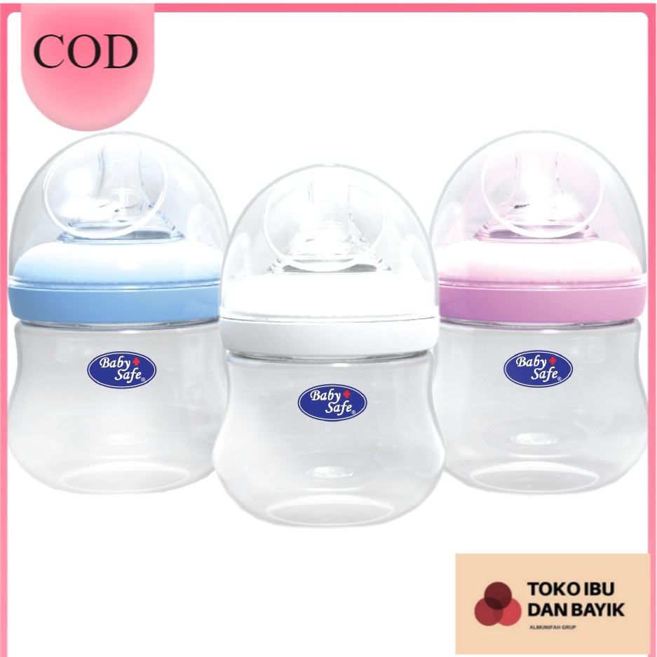 Baby Safe WN001 Wide Neck Bottle 125 ml 4oz Botol Susu Anak Bayi Murah