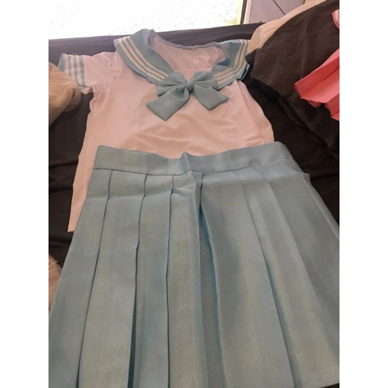 SERAGAM SEKOLAH JEPANG SEIFUKU PASTEL BLUE