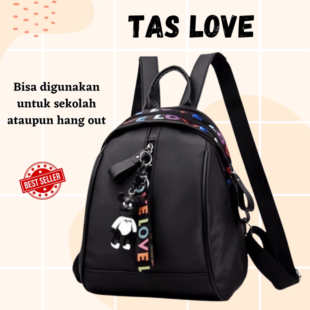 TERMURAH! TAS IMPORT BATAM / TAS LOVE / TAS WANITA / BACKPACK MICRO TAS RANSEL FASHIONBACKPACK MICRO