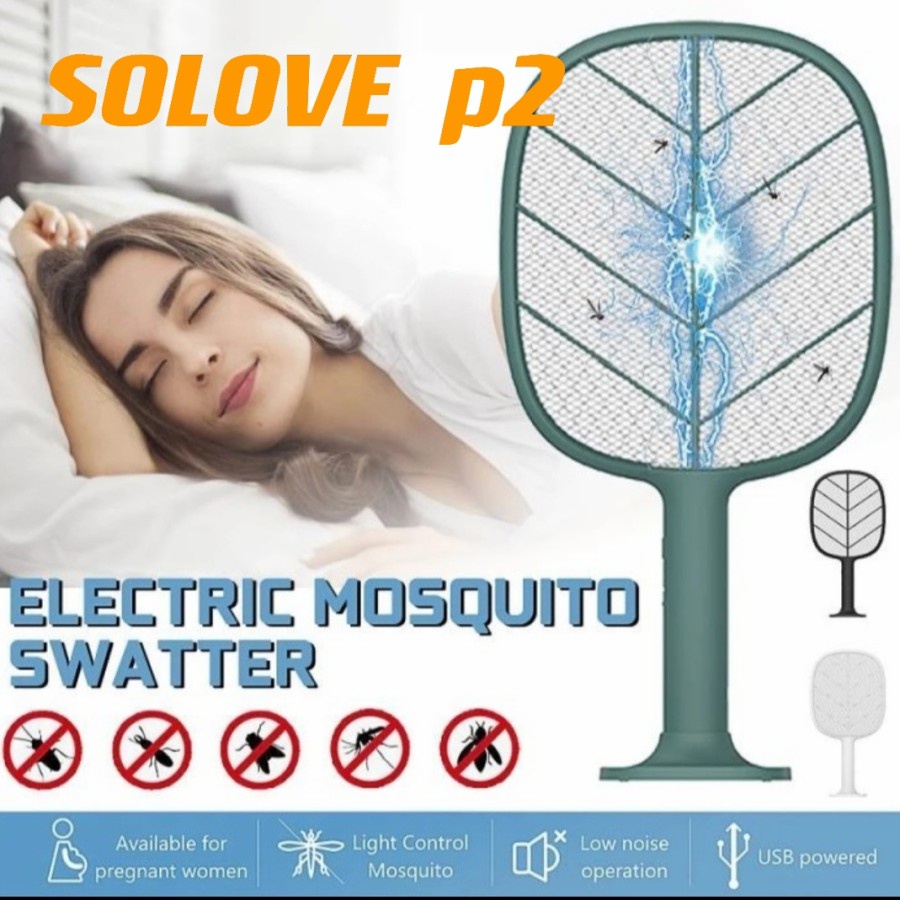 Solove P2 Electric mosquito Swatter Raket Nyamuk Listrik