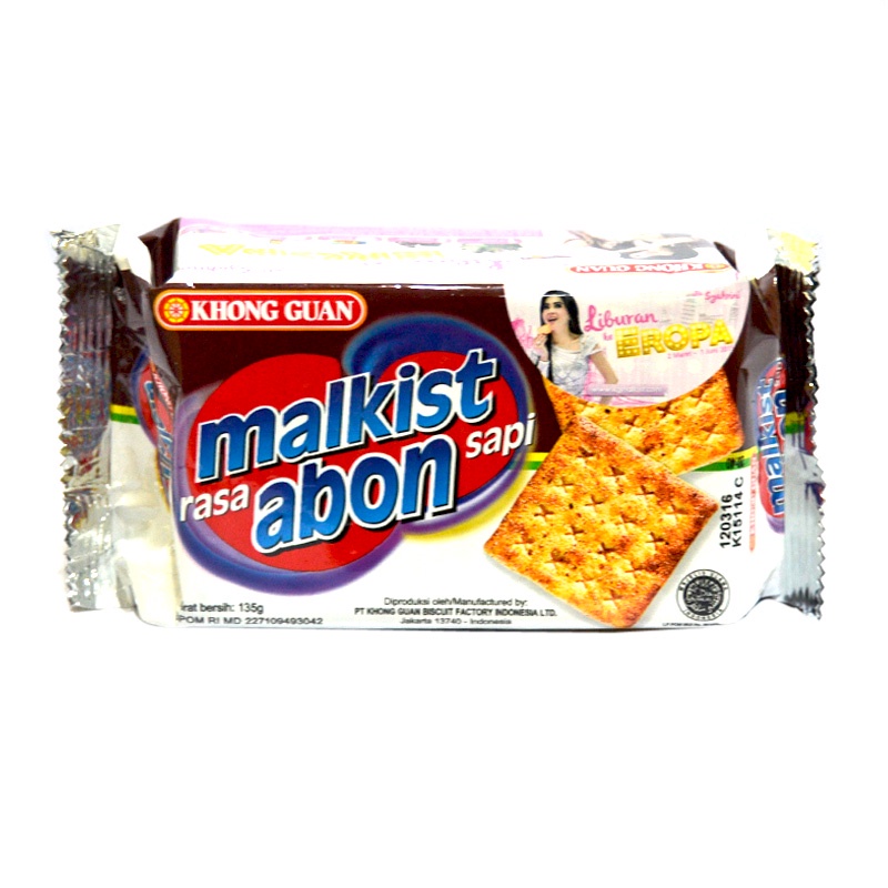 

Khong Guan Biscuit Malkist Abon 145Gr