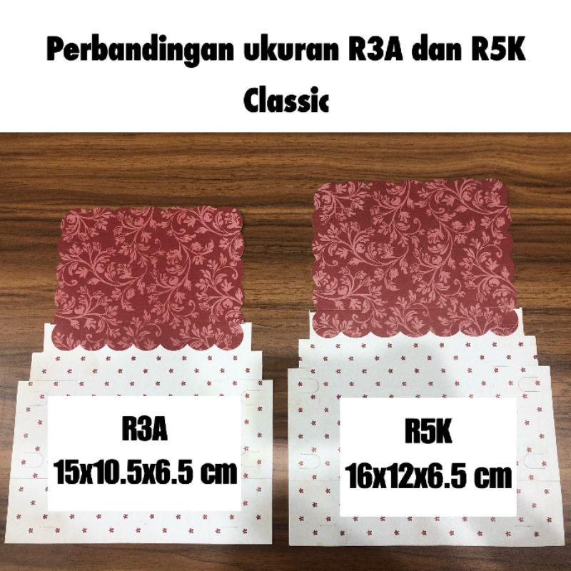 Dus Kue 15 X 10.5 X 6.5 R3A Classic / 16 x 12 x 6.5 cm R5K Classic/ Dus Snack Clasic/ Dus Hajatan / Dus Roti / Dus Snack Ultah/ Box Roti/ Dos Kue/ Kotak Snak/ Kotak Makanan