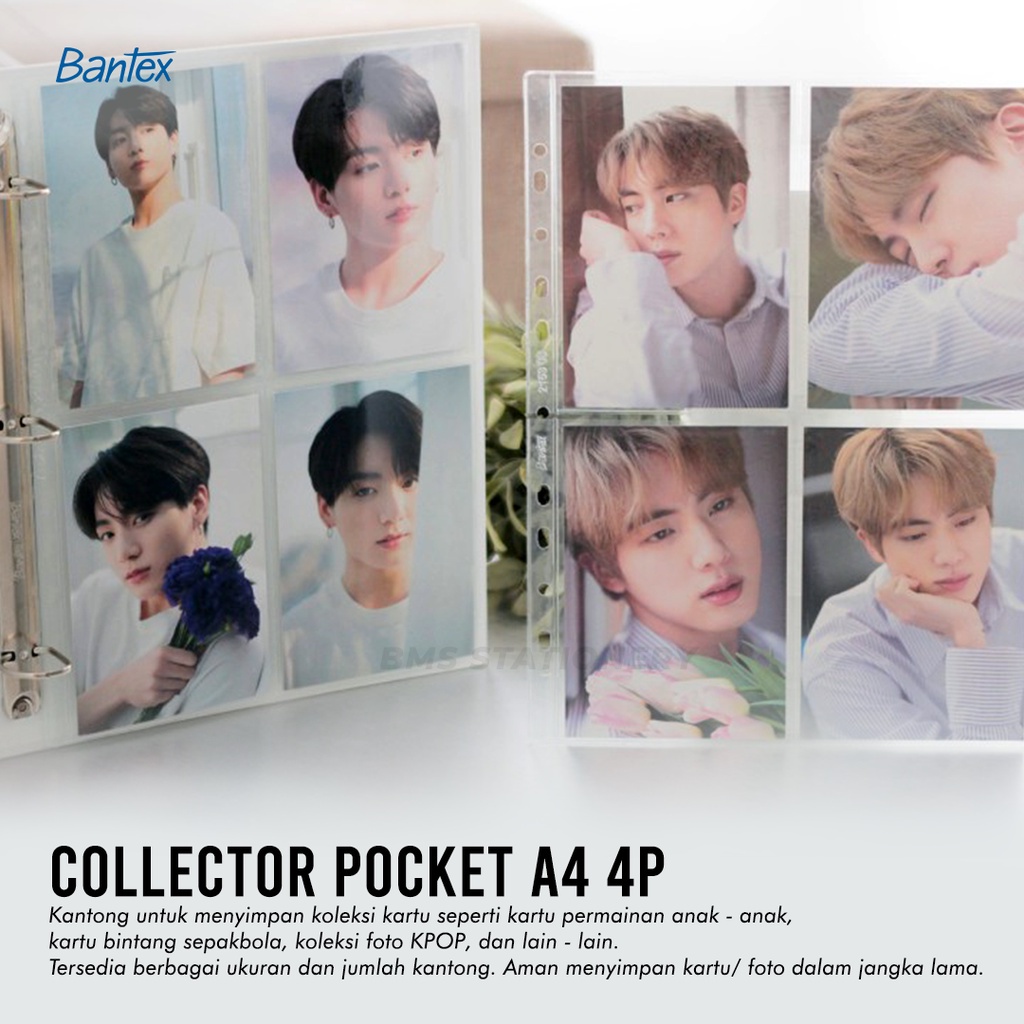 

Collector Photocard Sleeve 4P Bantex Tempat Foto Idol Size A4 5 Lembar
