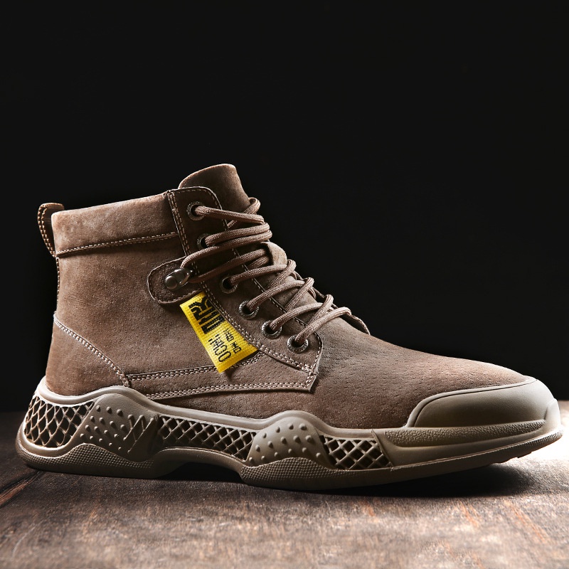 Martin Boot Gugur Plus Beludru Sepatu Pria 2021  Martin Boots Pria Tinggi Top Kerja Fashion Pria Sep