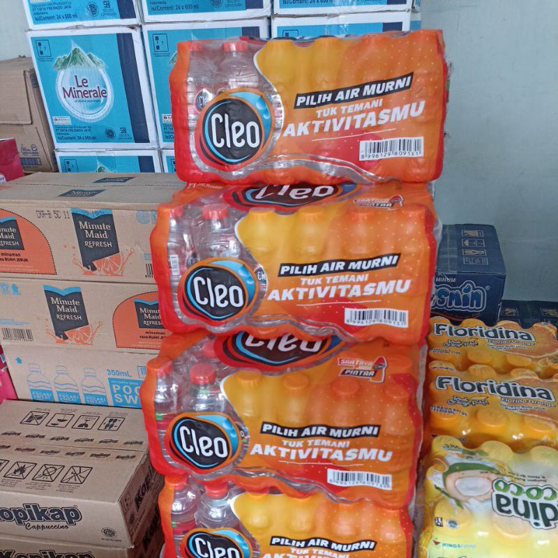 

minuman Botol Cleo 220 ML - 1 pack isi 24