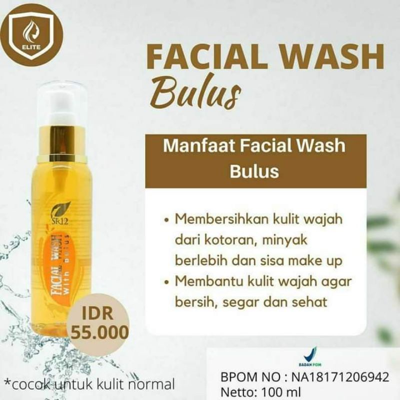 FW Bulus Facial Wash Bulus SR12 Kulit Berminyak