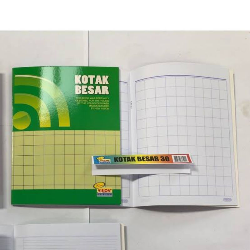 BUKU KOTAK BESAR VISION ISI 30 / BUKU KOTAK MATEMATIKA / BUKU KOTAK BESAR MURAH