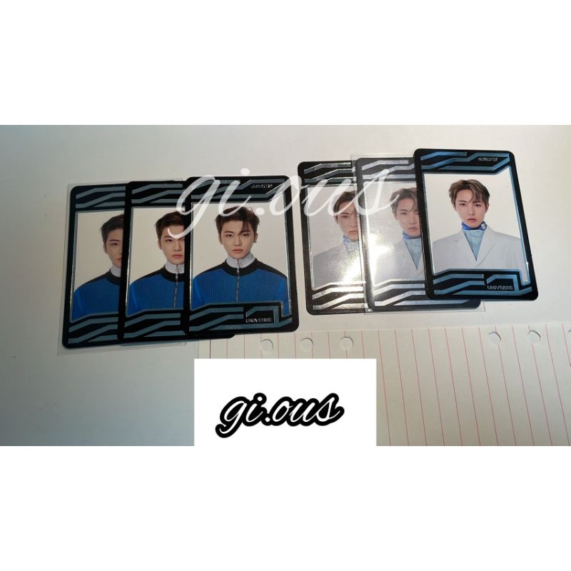 NCT 2021 UNIVERSE CARD JAEMIN RENJUN UC JEWEL CASE PHOTOBOOK PC KIHNO PAST FUTURE DEPARTURE ARRIVAL 