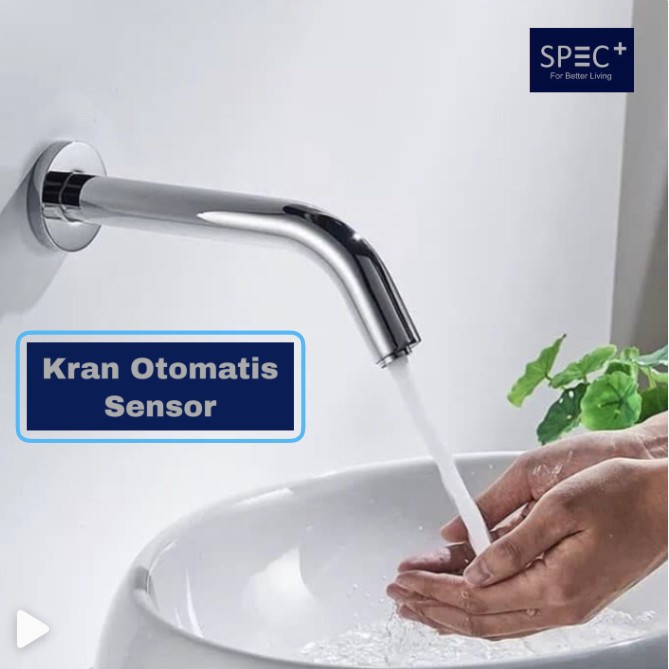 kran tembok sensor wastafel cuci tangan