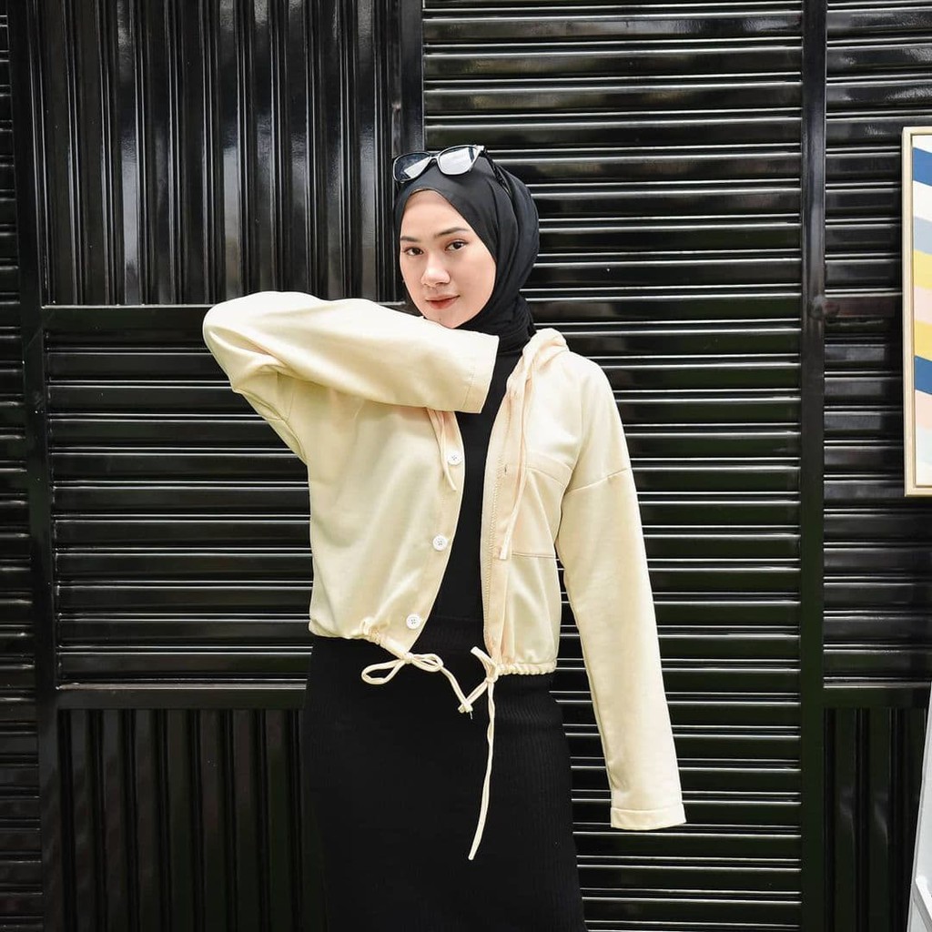 Nara Grosir - Miyo Button | Fashion Terkini | Sweater Termurah