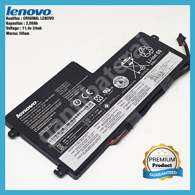 Baterai Internal Lenovo T440 T440S T450 T450S T550