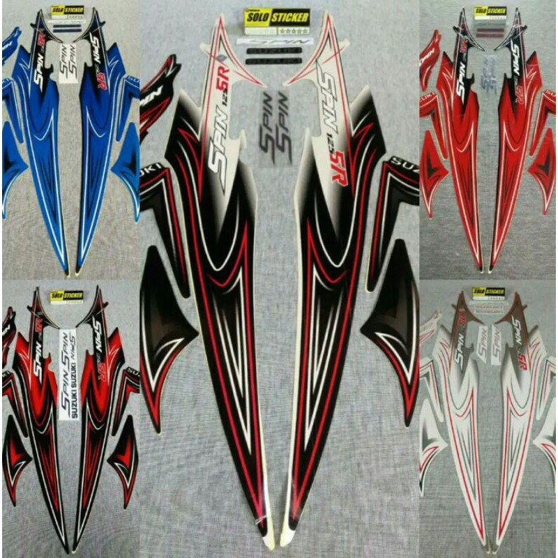 Striping Sticker Suzuki Spin 125 SR 2008-2009