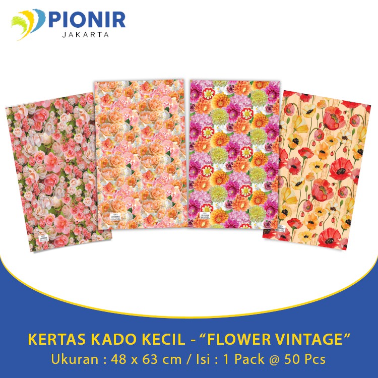 

KERTAS KADO KECIL - "FLOWER VINTAGE