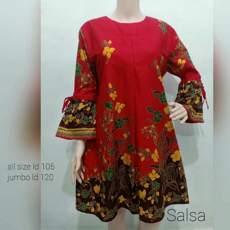 TUNIK BATIK CANTIK KEKINIAN BAJU WANITA MODERN TERBARU 2021 FASHION WANITA VIRAL TERKINI