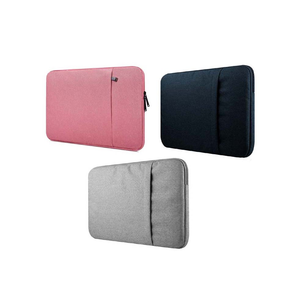 Tas Laptop Softcase Sleeve Nylon Zipper 14inch - Black