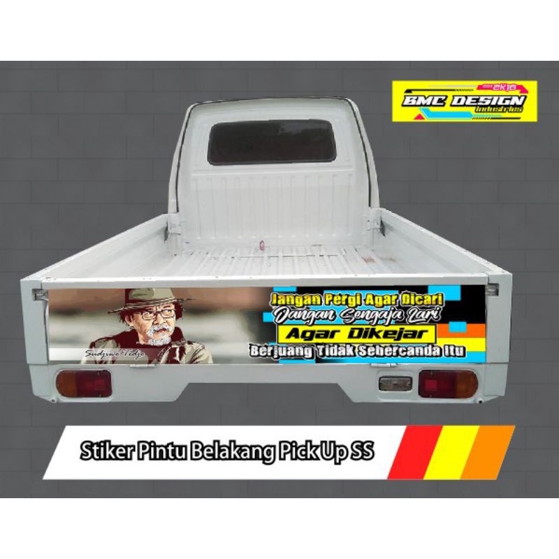 stiker pintu bak belakang carry pick up