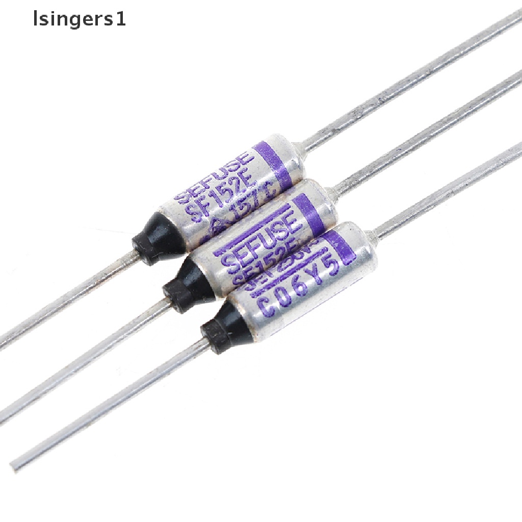 (lsingers1) 10pcs SF152E SEFUSE Sekring thermal 157°C 157 Derajat 10A 250V