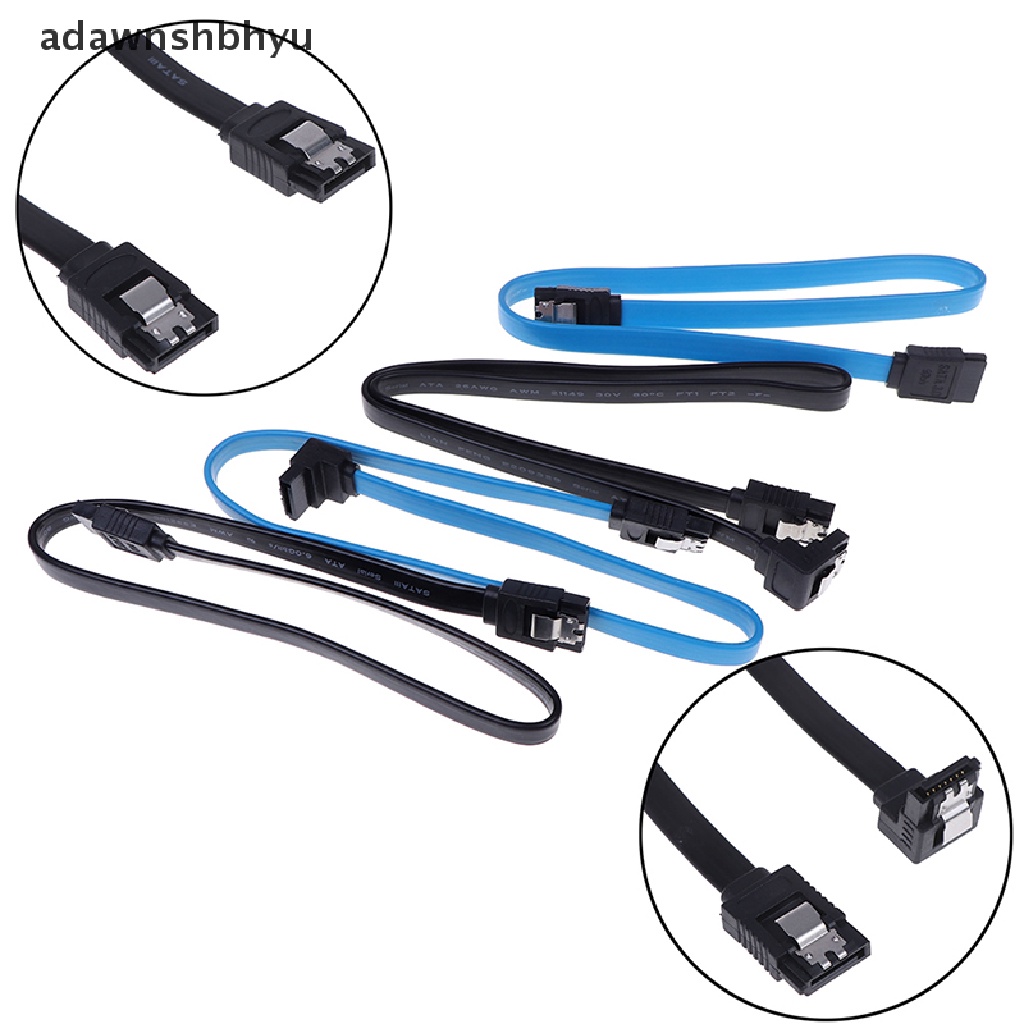 Kabel Komputer adawnshbhyu SATA 3.0 III SATA3 6Gb/S SSD Hardisk data right angle cable