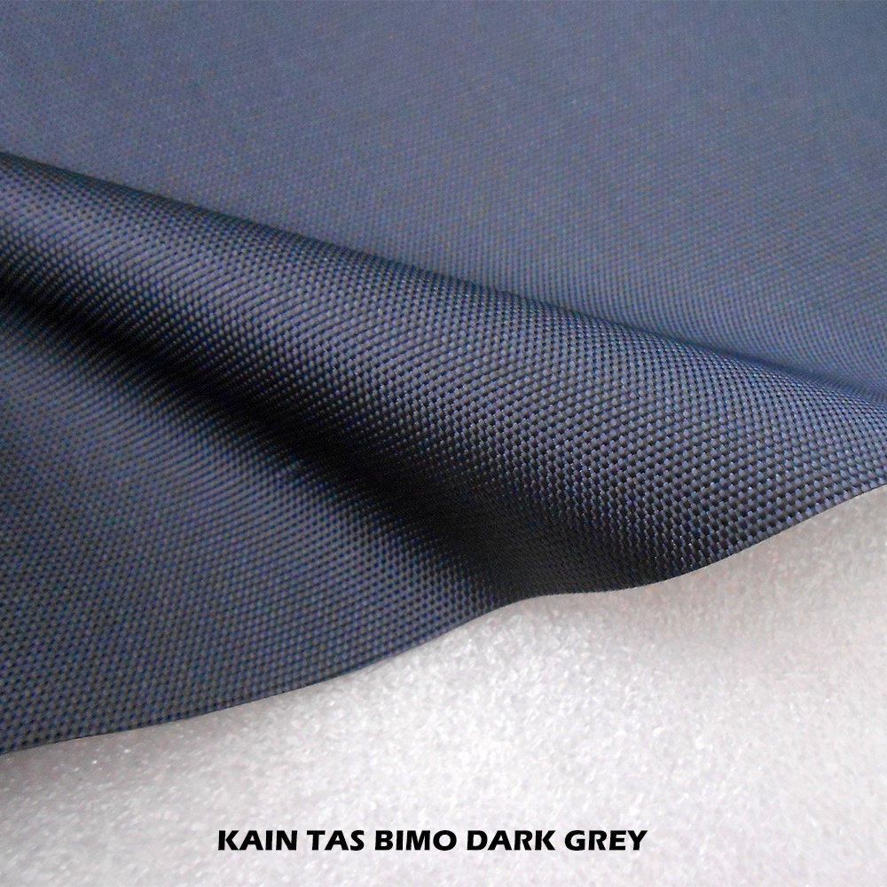 Kain Tas Bimo 600D Dark Grey Abu Sangat Gelap Anti Air Coating PU High Quality Meteran