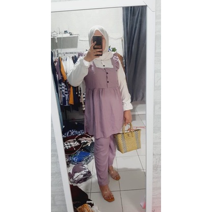 (COD) set yasmin DEWASA syaqila import