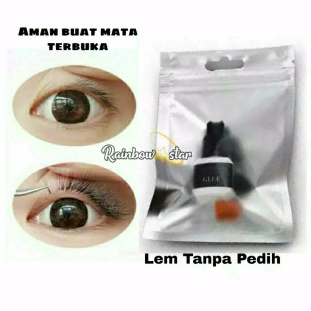 Glue Eyelash Extension / Lem Bulumata  Anti Air Tahan Lama / Lem Eyelash Extension Tidak Pedih / Lem Tanpa Perih Tahan Air