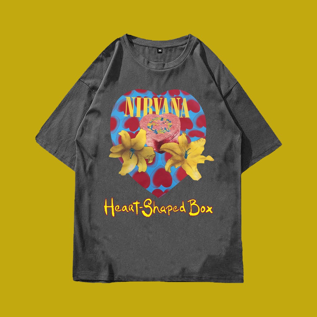 NIRVANA HEART-SHAPED BOX VINTAGE STYLE OVERSIZE