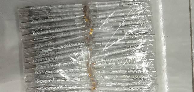 

H7Y (ISI 50 BIJI) SOUVENIR PULPEN EMAS / SILVER KEMAS PLASTIK