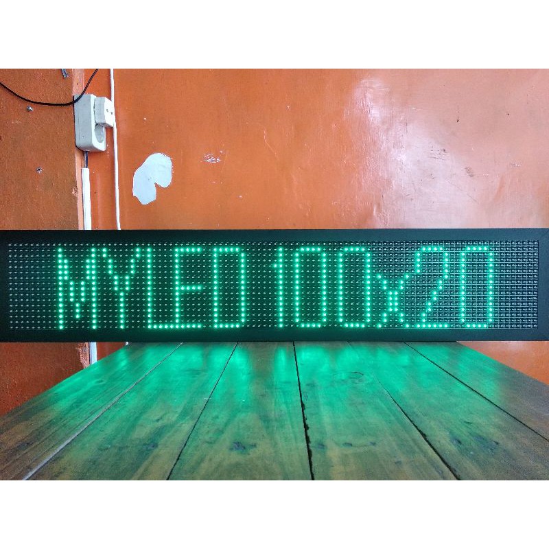 Running Text Outdoor Wifi 2 Sisi Uk. 100x20cm