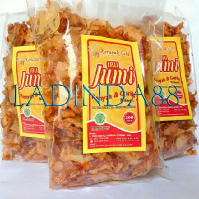 

KERUPUK CABE KHAS KOTA DUMAI IBU JUMI FREE PACKING DUS