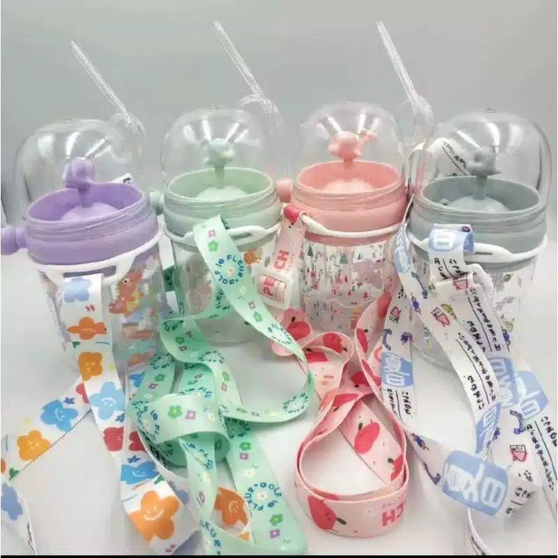 Botol Minum Air Mancur Paus Childrens Pot +Tali