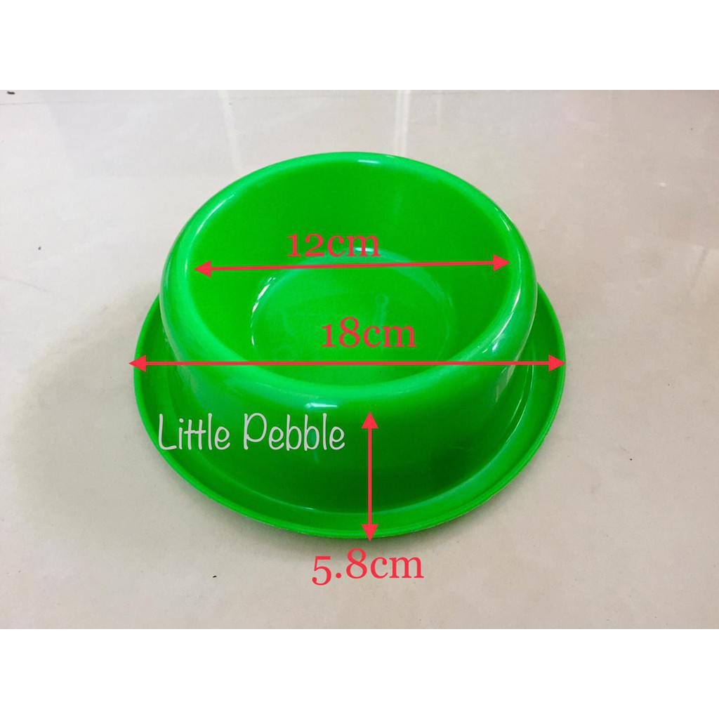 DA83 Mangkuk Plastik Anti Semut 18cm Tempat Mkanan Kucing Plastic Bowl