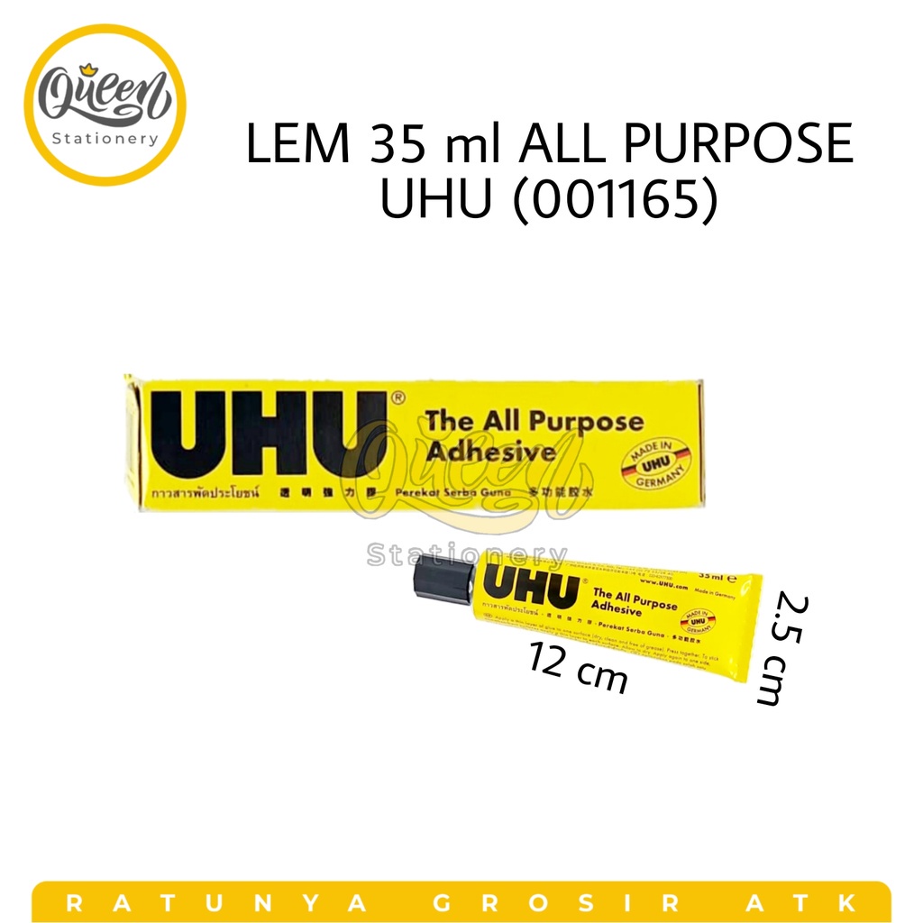 

1 PCS LEM BESAR 35ML UHU / LEM SERBA GUNA / LEM BENING (001165)