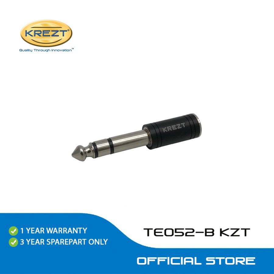 KREZT AUDIO 6.35 STEREO MALE TO 3.5 MM FEMALE ADAPTOR TE 052-B KZT
