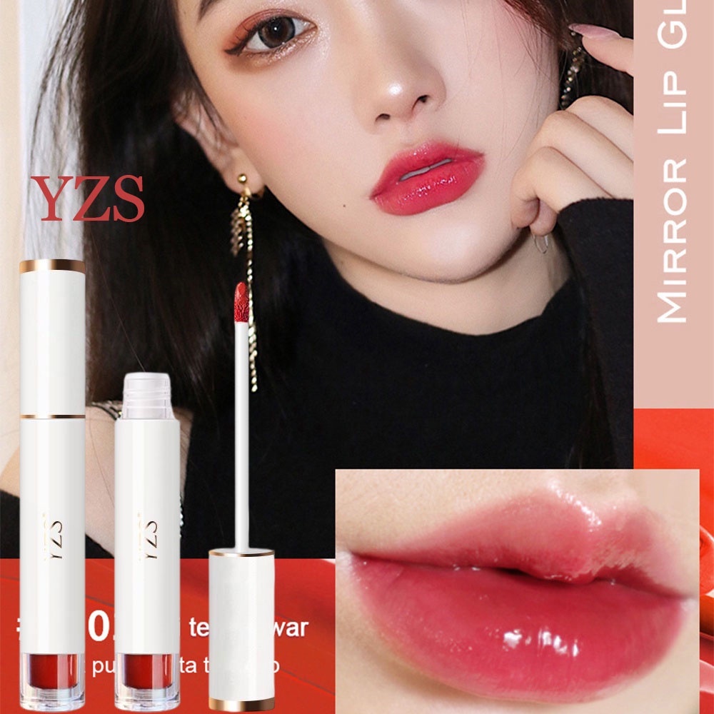 Asli baru Lip gloss MEIYUAN【 Free Delivery+ COD + dikirim dalam 24 jam】 Yzs Bibir Glasir Cair Matte Lip Gloss Pelembab Berkilau Untuk Perawatan Bibir Montok Lasting Glossy Lipstik | PINK FLASH Lipgloss