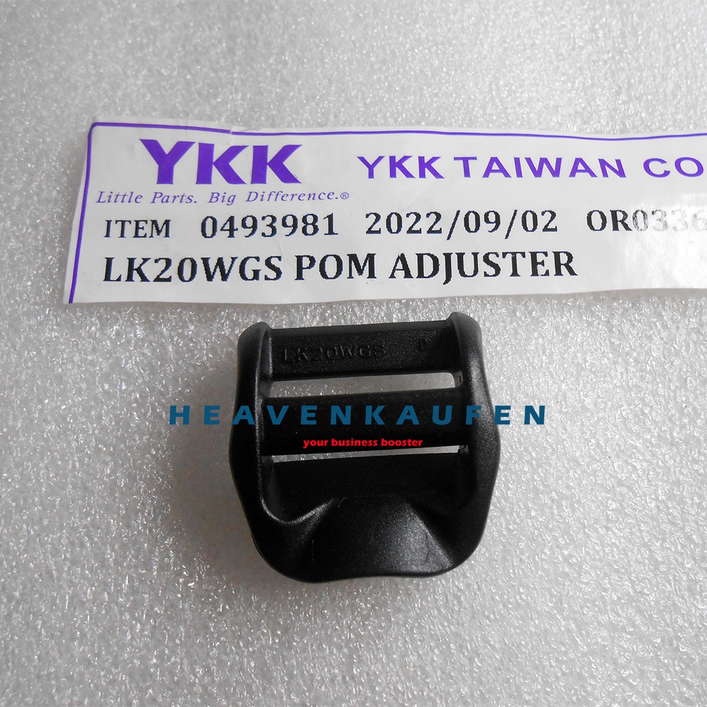 Ring Tangga Adjuster Pengatur Tali Tas Punggung YKK Lebar 2 cm Poly Acetal POM Type LK20WGS