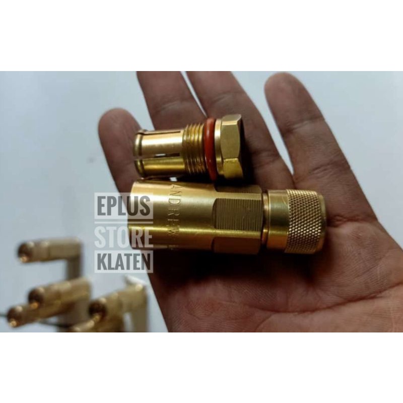 konektor LDF4 ANDREW tipee N Male kuningan connector heliax feeder 5/8 1/2R