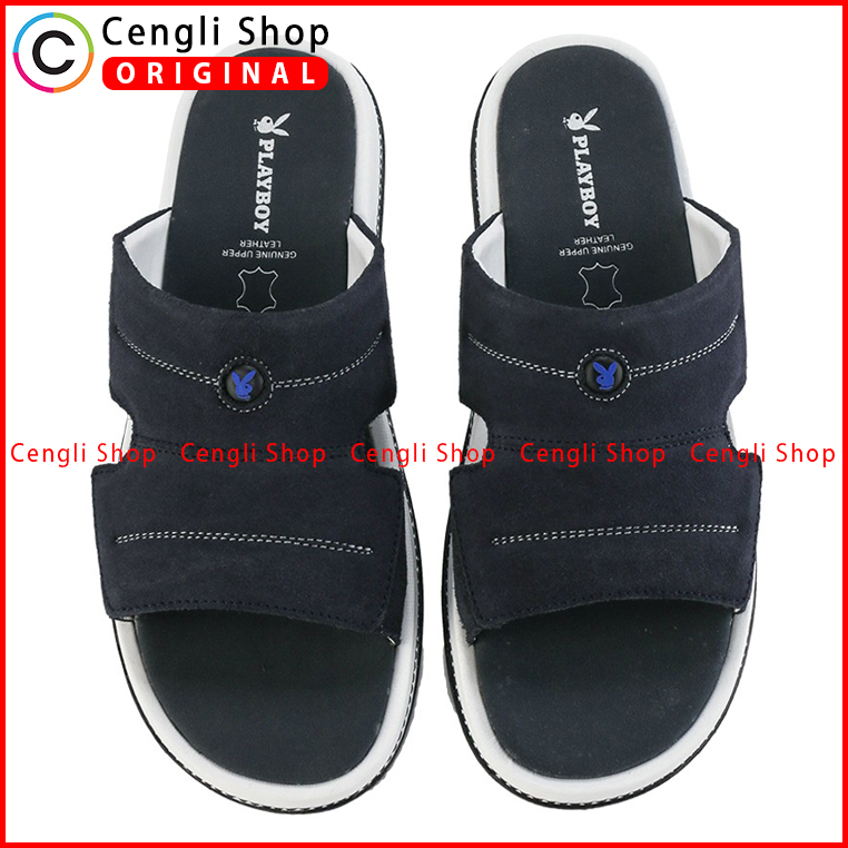 PLAYBOY SANDAL KULIT CASUAL PRIA BRANDED ORIGINAL TERBARU PLI1