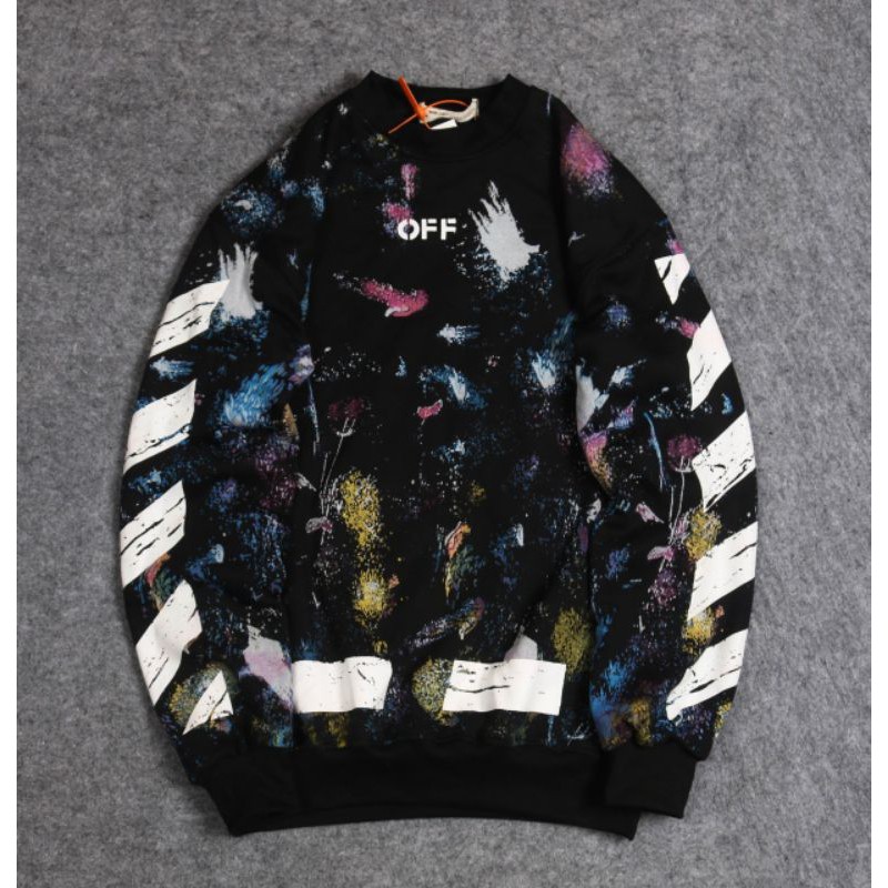 Struggleman.id - CREWNECK UNIQLO X OFF-WHITE GALAXY / Hoodie Distro / Sweater Distro