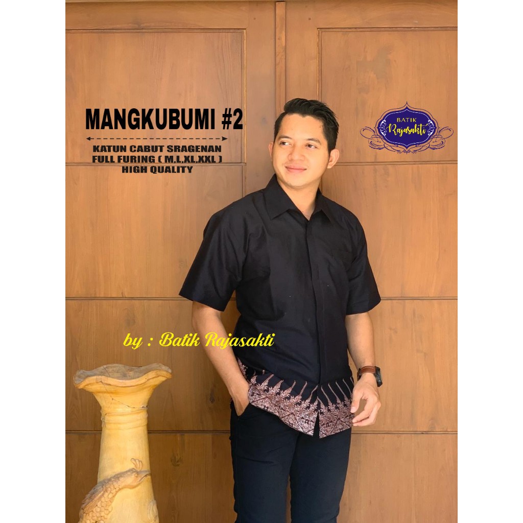MANGKUBUM,I 2RAJASAKTI KEMEJA BATIK SOLO PRIA LENGAN PENDEK LAPIS FURING ATASAN BATIK PREMIUM MODERN KATUN HALUS BAHUWIRYA  BANAMITRA BANAMITRA PUTIH BANGSAWAN BAYU PUTRA BERLIAN BIRU BHARATAYUDA BIMASENA BIRENDRA BIRU INDAH BRAHMAKERTA BRAHMAKERTA MERAH