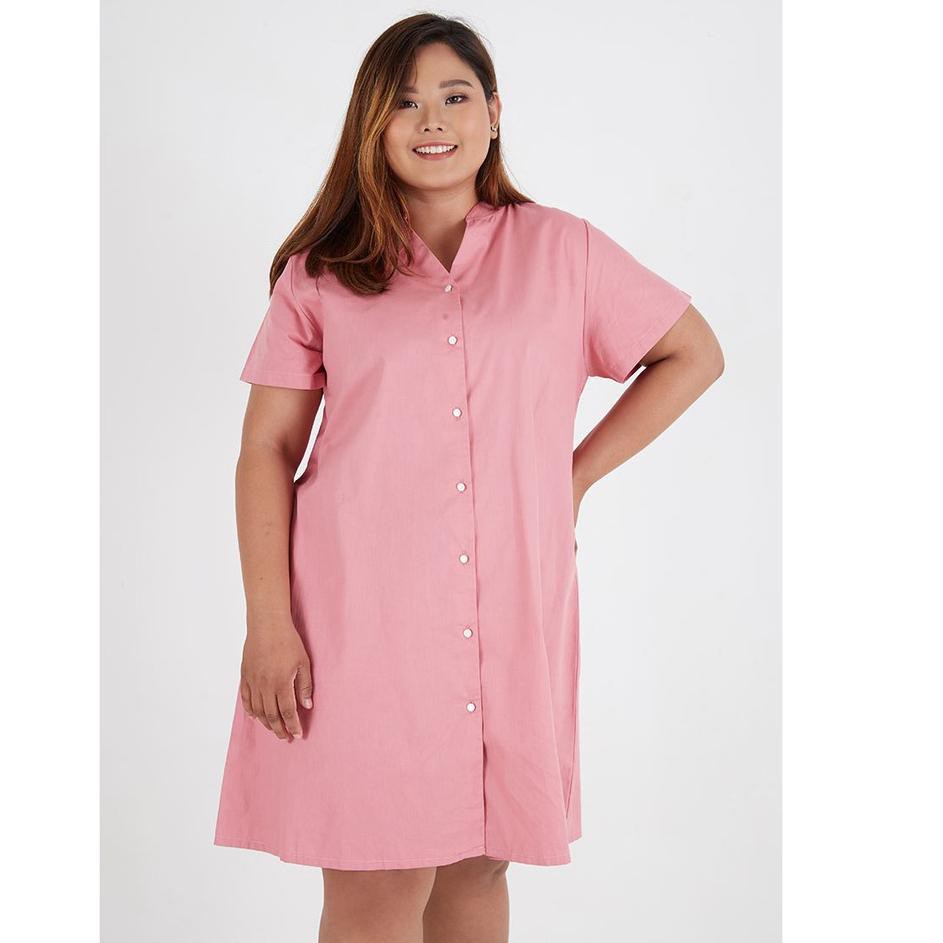 Keluaran Terbaru Sorabel Didi V Neck Shirt Mini Dress Big Size Shopee Indonesia