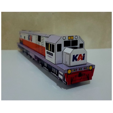 DIY Papercraft kertas Kereta Api Indonesia CC201