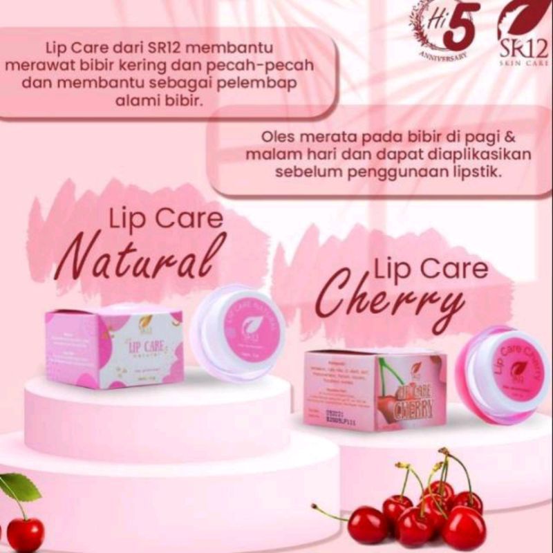 Jual LIPCARE SR12/LIP NATURAL/LIP CHERRY/PELEMBAB DAN PENCERAH BIBIR ...