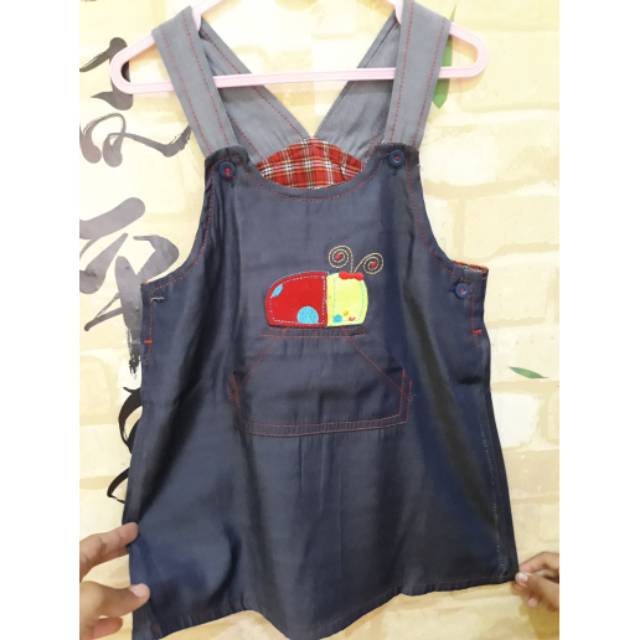 OVERALL DENIM ANAK HIPOFANT 1-2y [PRELOVED]