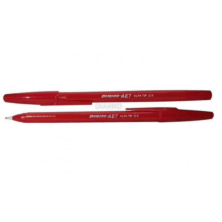 

PULPEN STANDART AE7 MERAH MURAH / PEN AE7 MERAH
