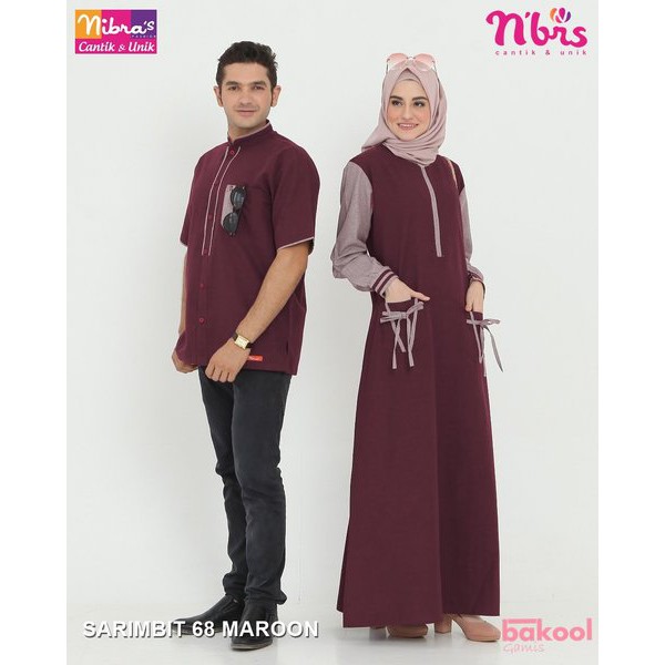 Nibras Couple 68 Maroon Terbaru