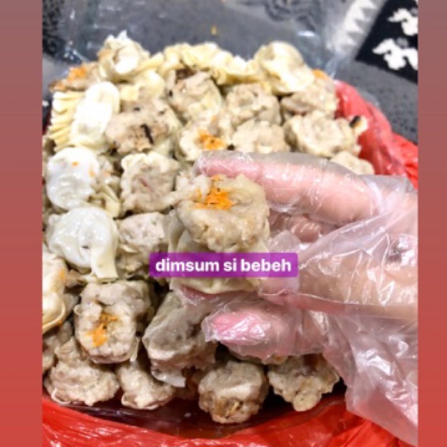 

dimsum si bebeh mix topping isi 6 isi 10 wortel cumi kepiting jamur puyuh beef