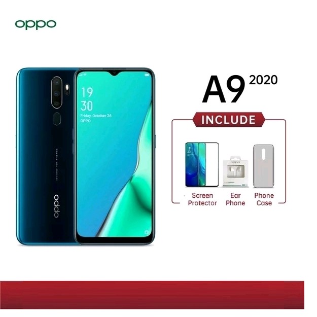 OPPO A9 2020 PREMIUM QUALITY TEMPERED GLASS RAKKI