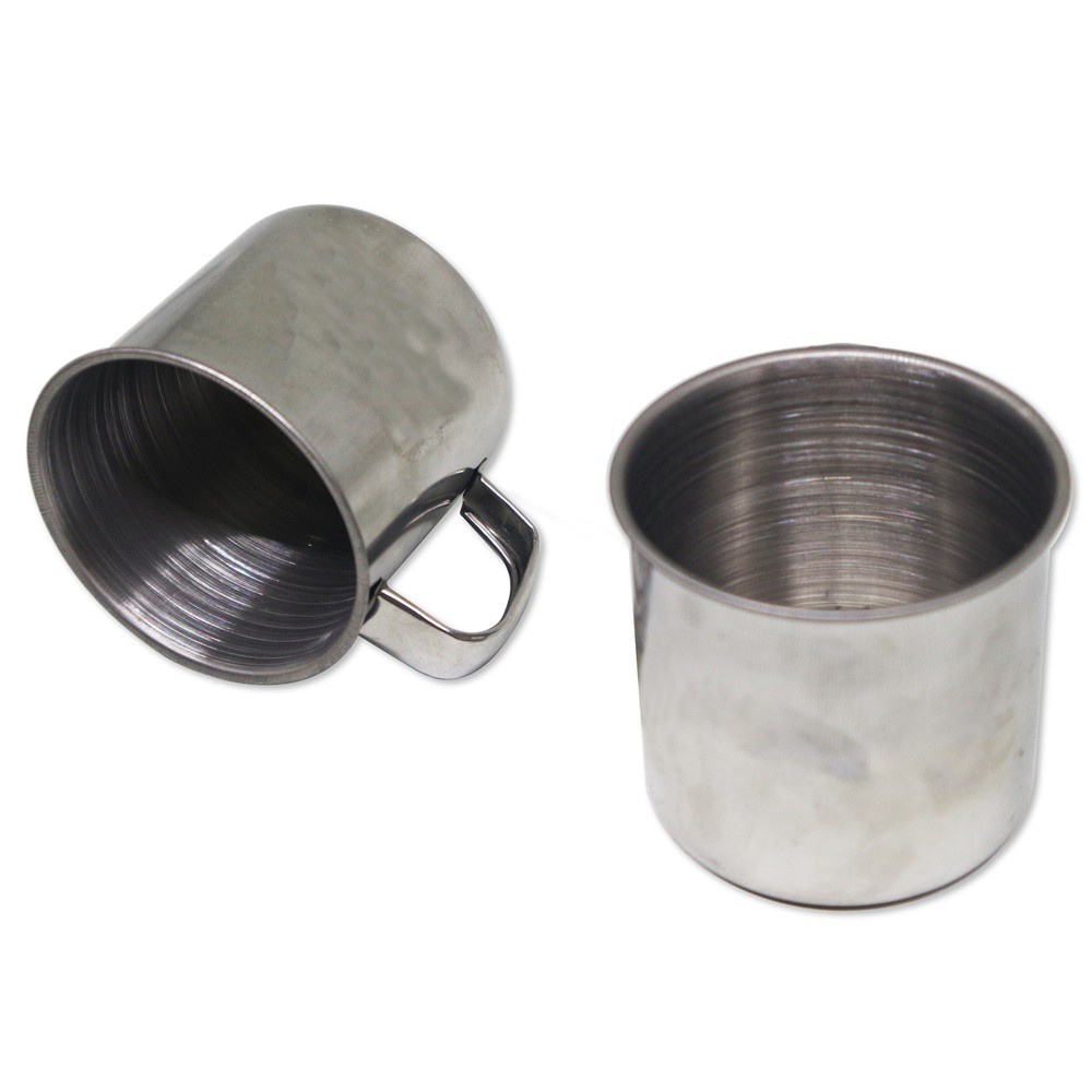 555 Mug mini stainless steel - isi 2 pcs